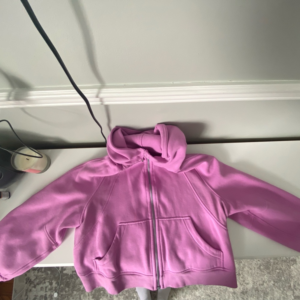 Lululemon Full zip cropped hooded sweatshirt